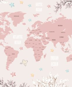 Fototapeta Jarní mapa světa