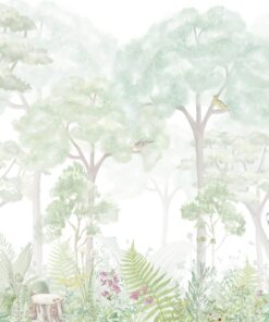 Fototapeta Jarní les za mlhou