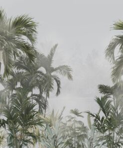 Fototapeta Vysoké palmy v mlze