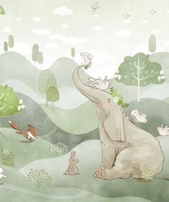 Fototapeta Hraní si se slonem