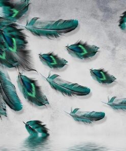 Fototapeta Zelené paví peří