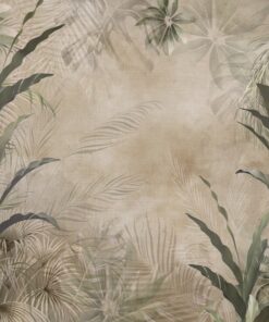 Fototapeta Zelené listy v sépiovém odstínu