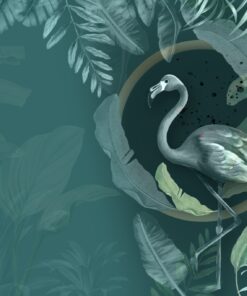 Fototapeta Zelený plameňák