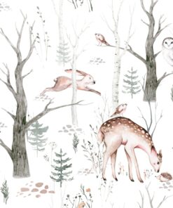 Fototapeta Zimní les pro děti