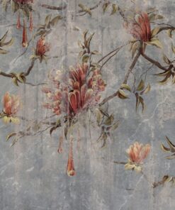 Fototapeta Poškozený květinový motiv