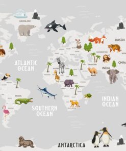 Fototapeta Zvířata na kontinentech