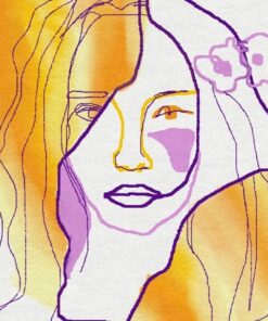 Fototapeta Žlutá dívka