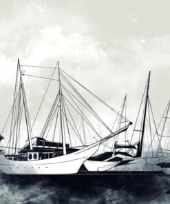 Fototapeta Plachetnice v přístavu