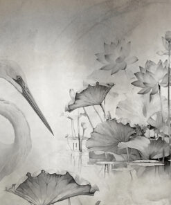 Fototapeta Jeřáb mezi květinami