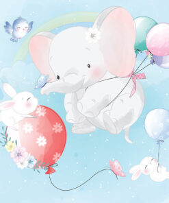 Fototapeta Slon s balónky