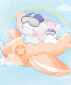 Fototapeta Slon v letadle