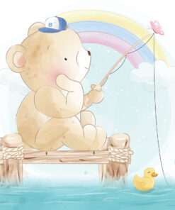 Fototapeta Rybaření medvídků