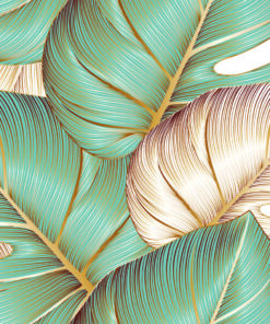 Fototapeta Grafika exotických listů