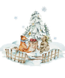 Fototapeta U vánočního stromku