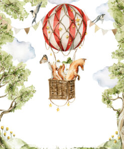 Fototapeta Lišky v balónu