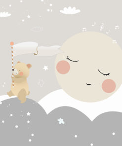 Fototapeta Roztomilá zvířátka na nočním dobrodružství