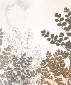 Fototapeta Větve listů v hnědé barvě