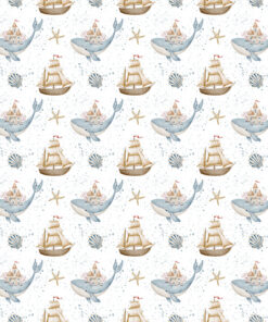 Fototapeta Velryba s hradem na zádech