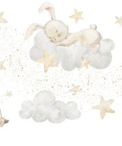 Fototapeta Králíčci spí na obláčku