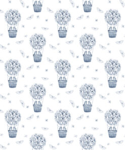 Fototapeta Květinový balónek s párem ptáků