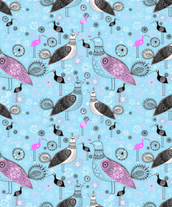 Fototapeta Ptáci na modrém pozadí