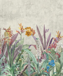 Fototapeta Exotické květiny a listy