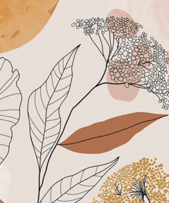 Fototapeta Květinové kontury