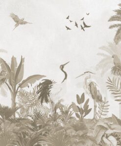 Fototapeta Jeřáby ve vintage stylu