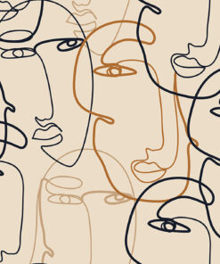 Fototapeta Tváře v jedné linii