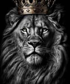 Fototapeta Lev se zlatou korunou