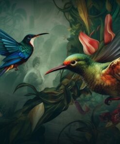 Fototapeta Tanec kolibříků v džungli