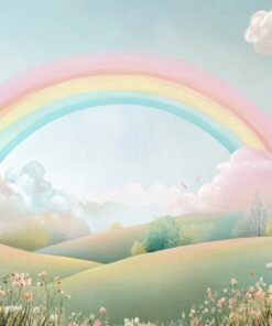 Fototapeta Duhový ráj na louce