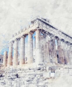Fototapeta Malovaná Akropole