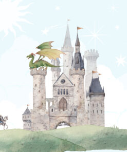 Fototapeta Fototapeta Pohádkový hrad s drakem