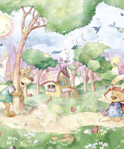 Fototapeta Zajíček v roli Červené Karkulky