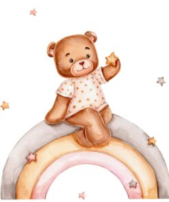 Fototapeta Duhový svět plyšového medvídka