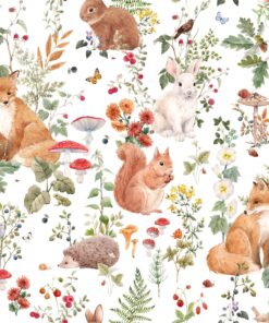 Fototapeta Mezi houbami a květinami