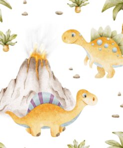 Fototapeta Dinosauři ze sopečné země