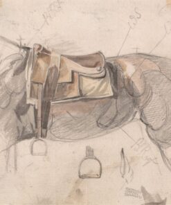 Fototapeta Skica se sedlem