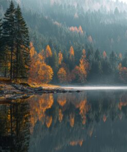 Fototapeta Podzimní jezero