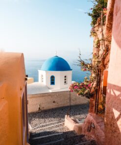 Fototapeta Slunečný Santorini