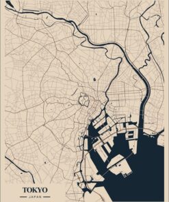 Fototapeta Mapa Tokia