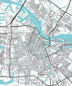 Fototapeta Mapa města Amsterdam
